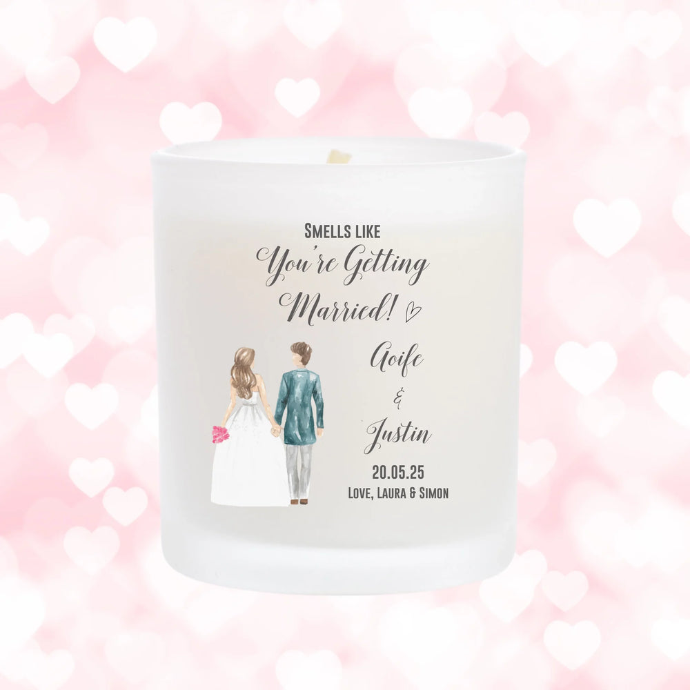 Personalised Wedding Candle - Smells Like You're Getting Married