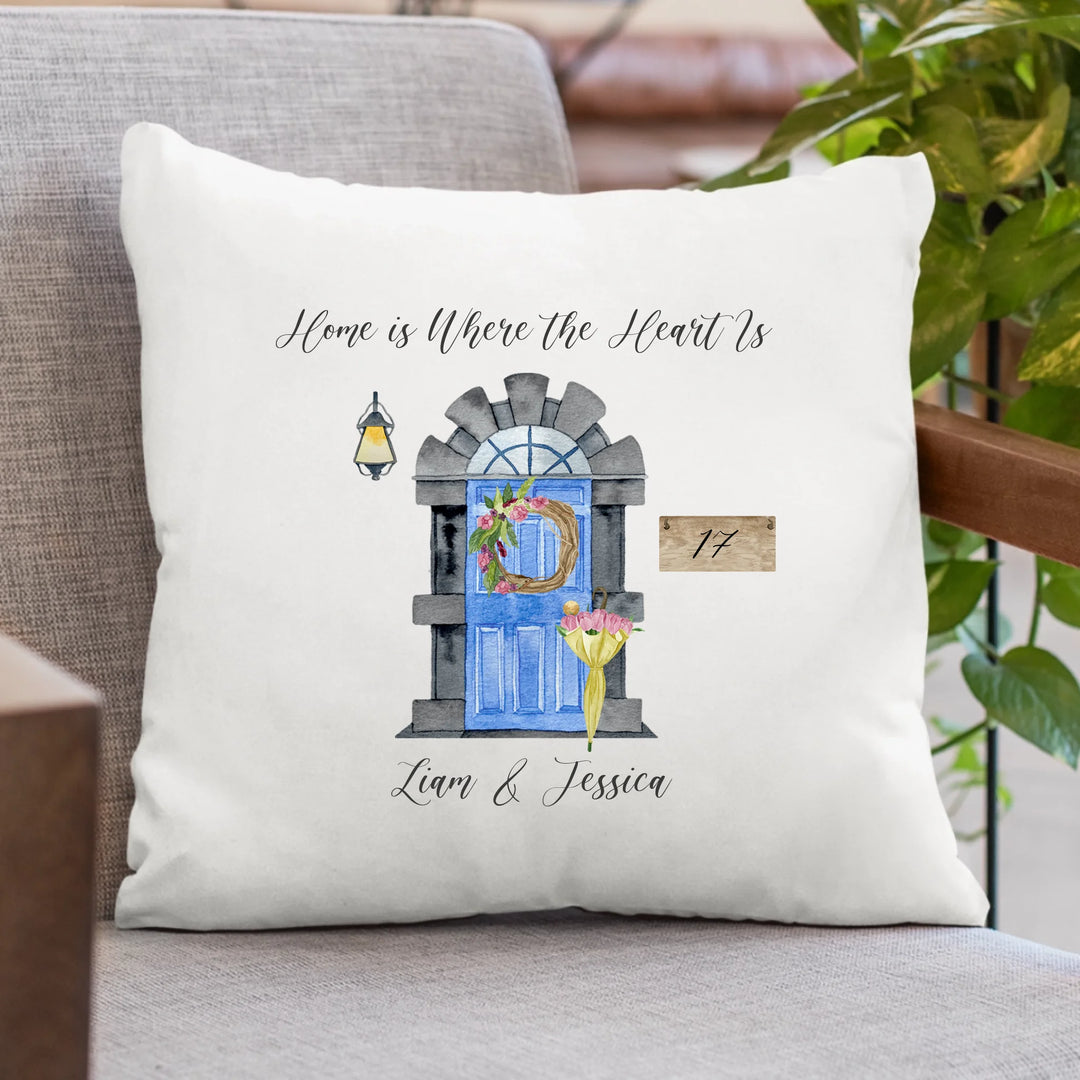 Personalised Cushion for New Home - Door
