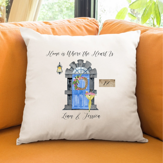 Personalised Cushion for New Home - Door