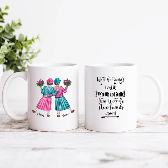 Personalised Mug for Friends - Golden Ladies