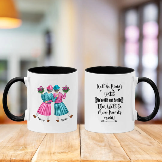 Personalised Mug for Friends - Golden Ladies
