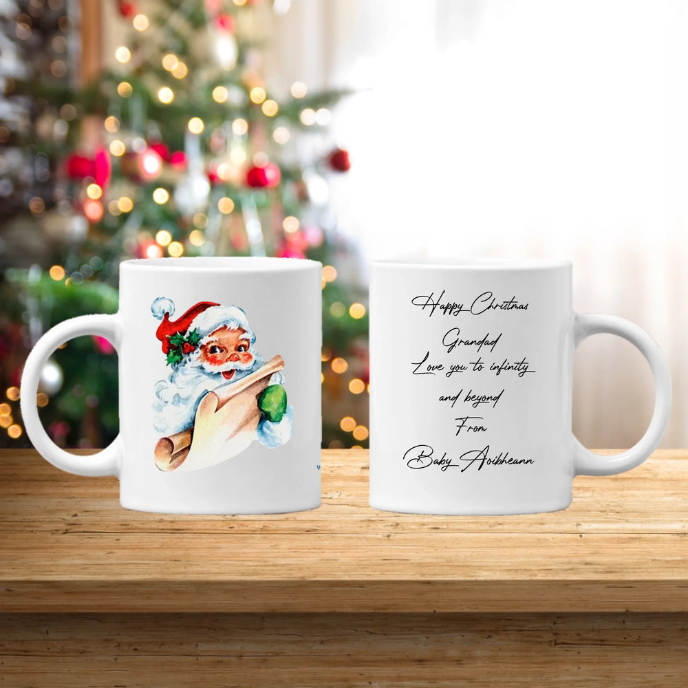 Personalised Vintage Christmas Mug