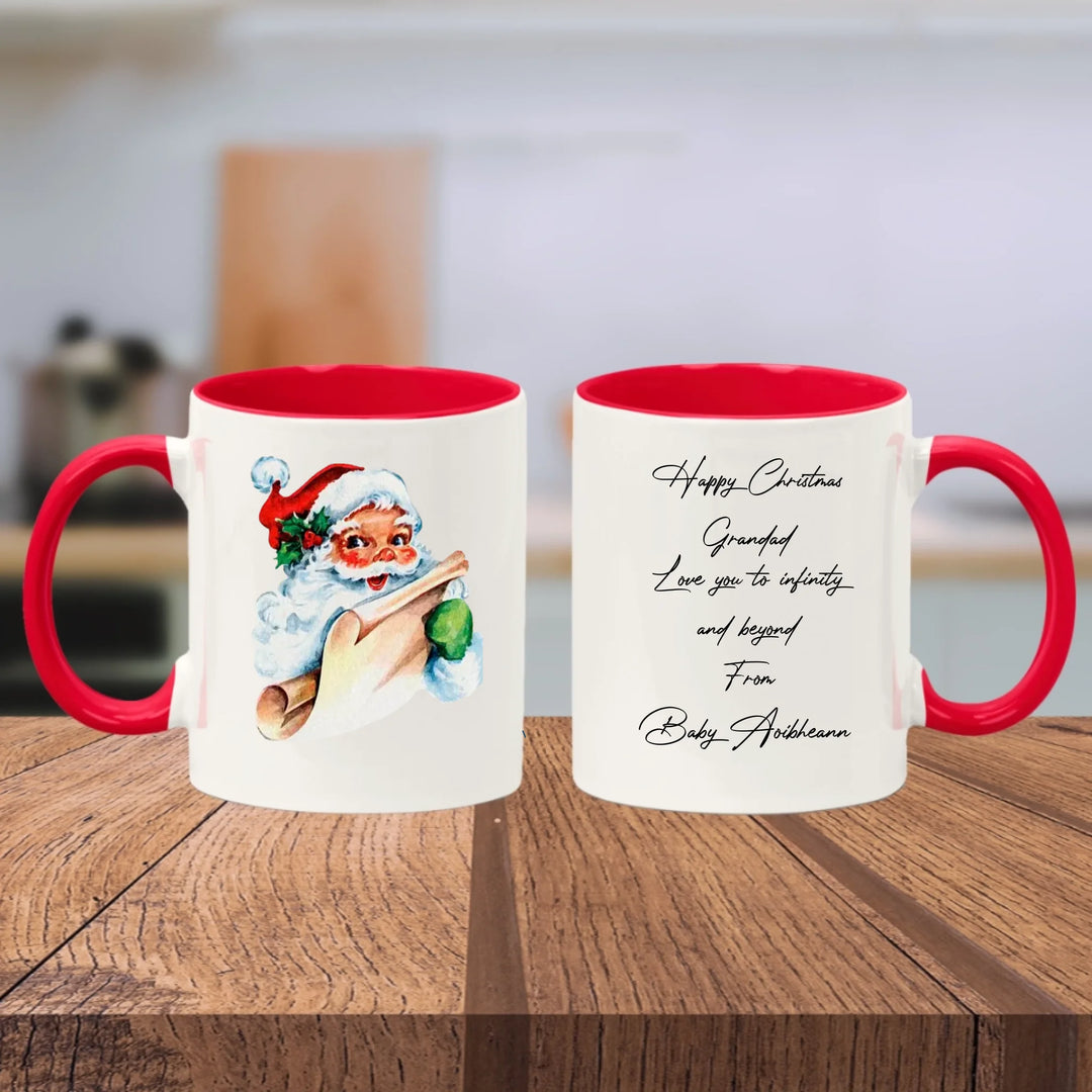 Personalised Vintage Christmas Mug