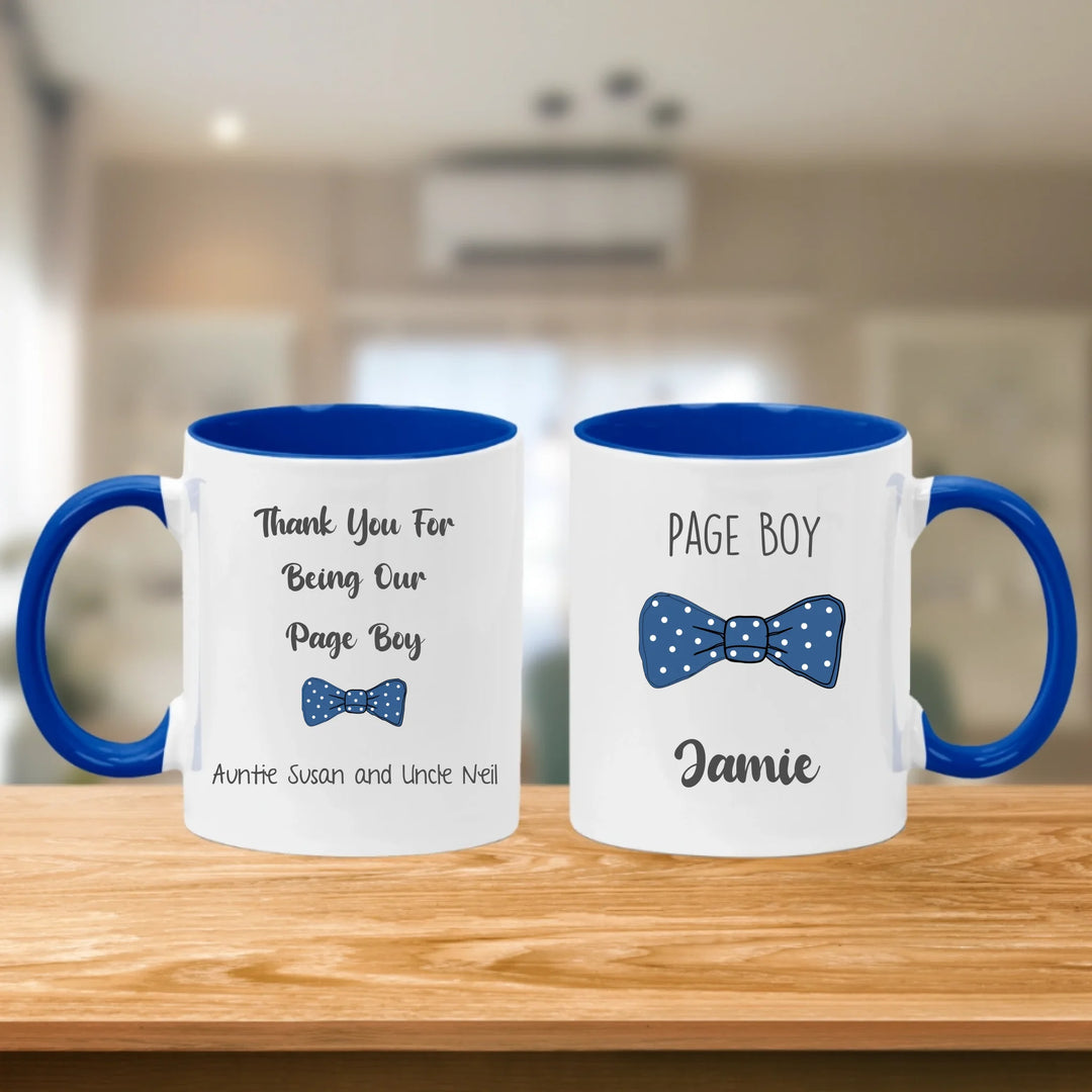 Personalised Page Boy Mug