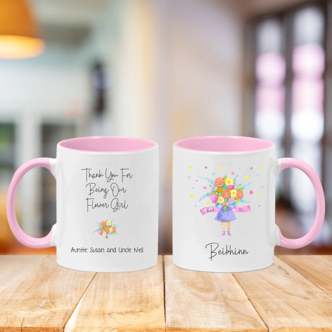 Personalised Flower Girl Mug