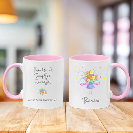 Personalised Flower Girl Mug