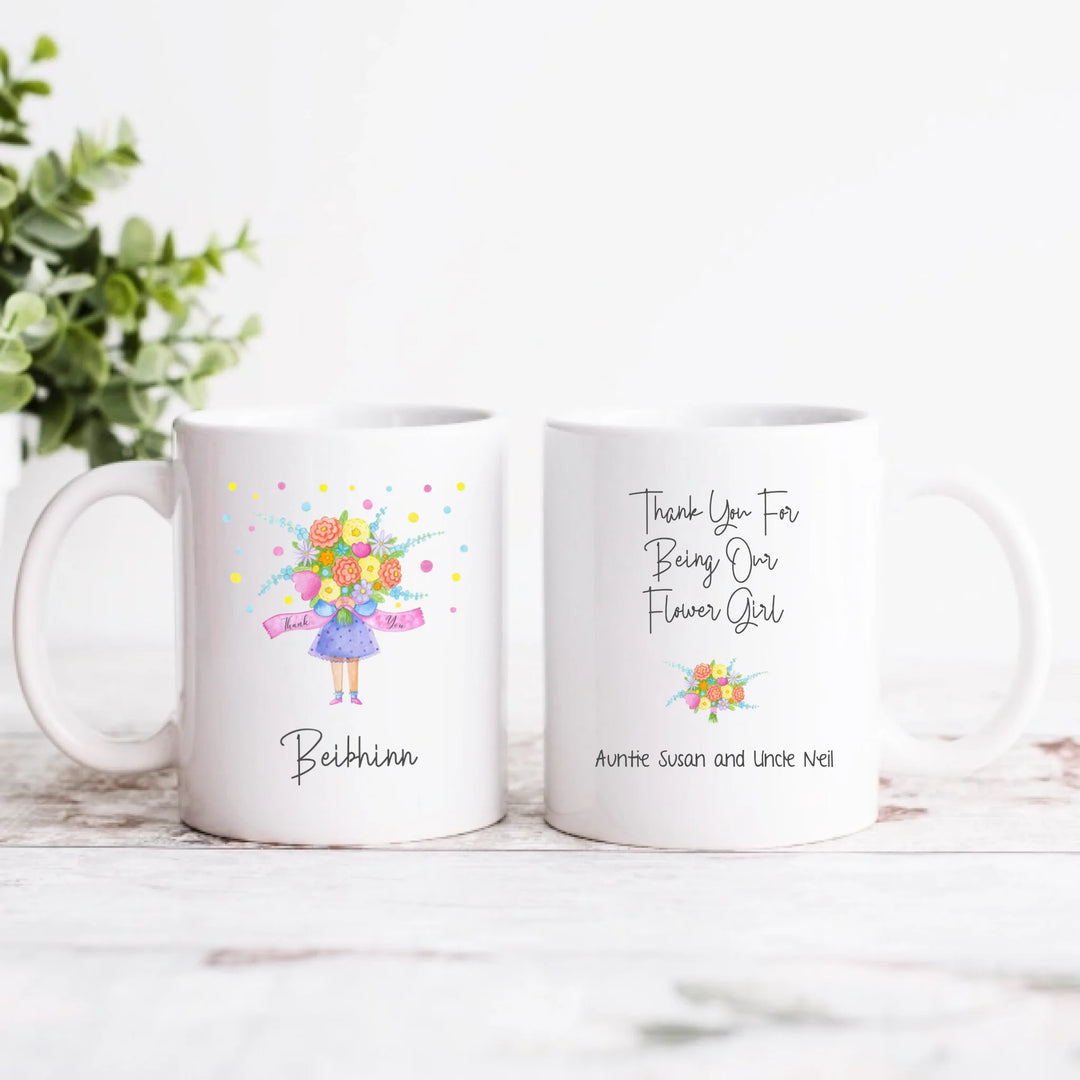 Personalised Flower Girl Mug