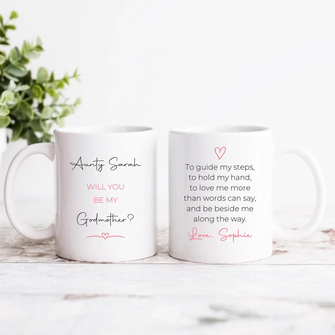 Personalised Mug - Will You Be My Godmother?