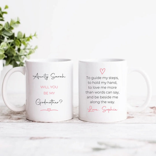 Personalised Mug - Will You Be My Godmother?