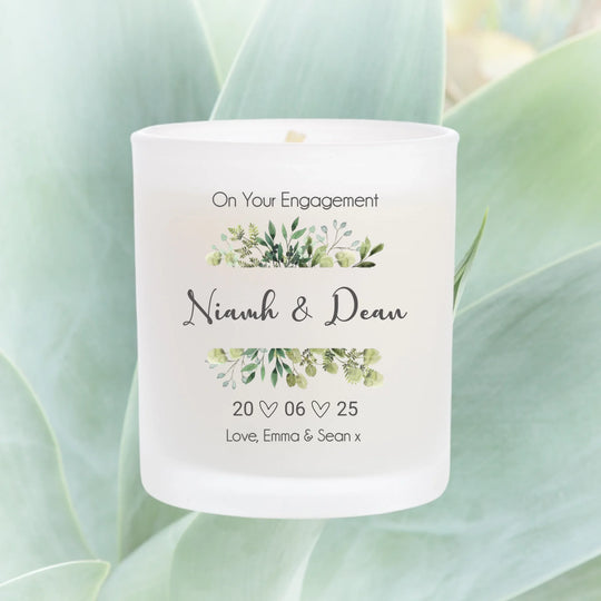 Personalised Candle - Engagement Eucaluptus