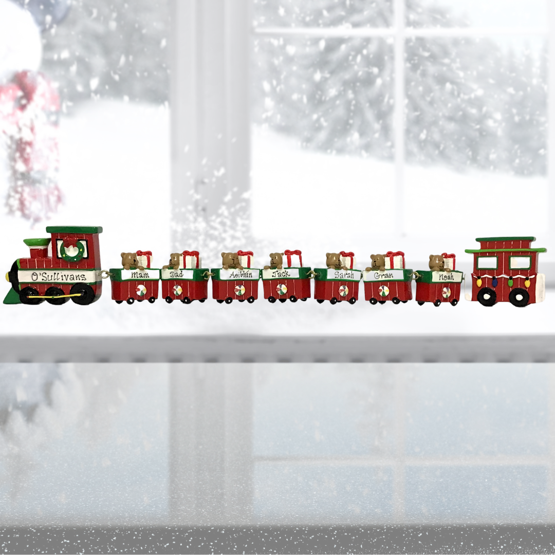 Personalised Linking Train 7 Carriages in 'Our Christmas Express' Gift Box