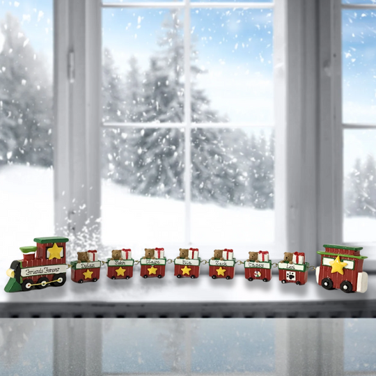 Personalised Linking Train 7 Carriages in 'Our Christmas Express' Gift Box