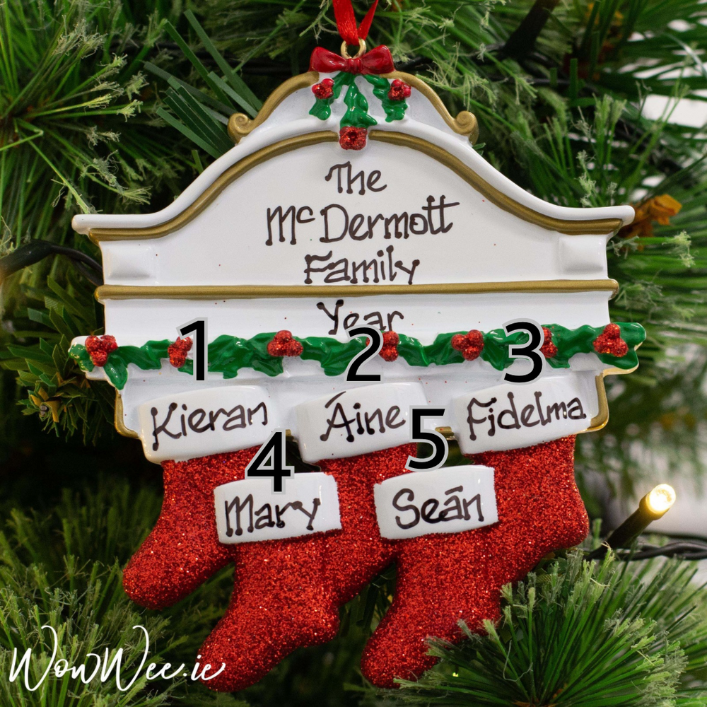 Personalised Christmas Decorations - Mantle 5