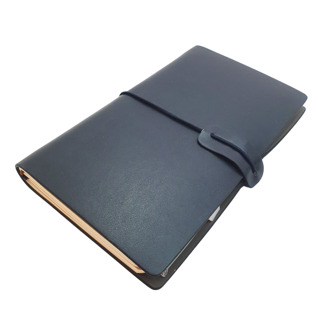 Personalised Navy Block Foxford Scarf , Stratton Ball Point Pen & Leather Journal Gift Set for Men