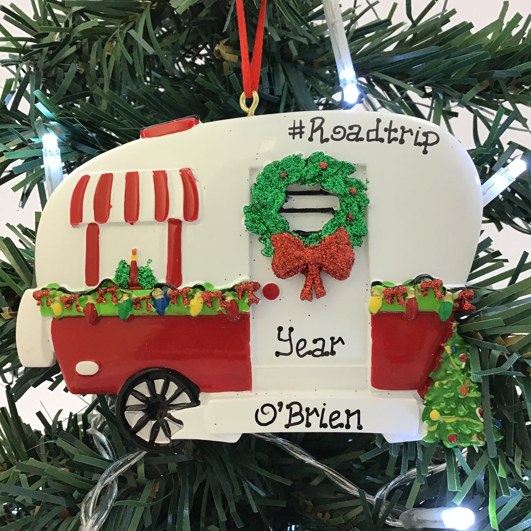 Personalised Christmas Ornaments - Christmas Camper