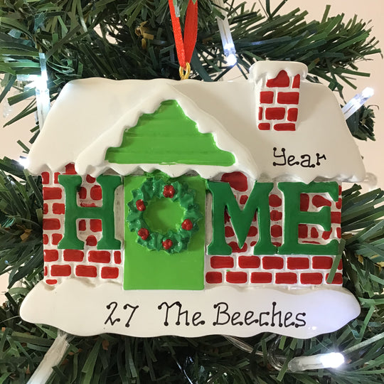 Personalised Christmas Ornament - Home for Christmas