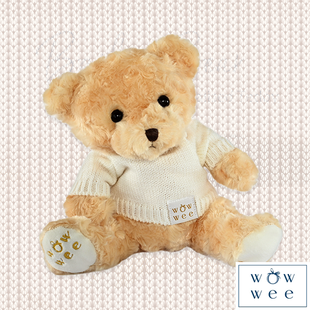 Personalised Baby's First Christmas Gift Set - Bailey Bear and  Baby's 1st Christmas Ornament -  Snowman with Banner Blue