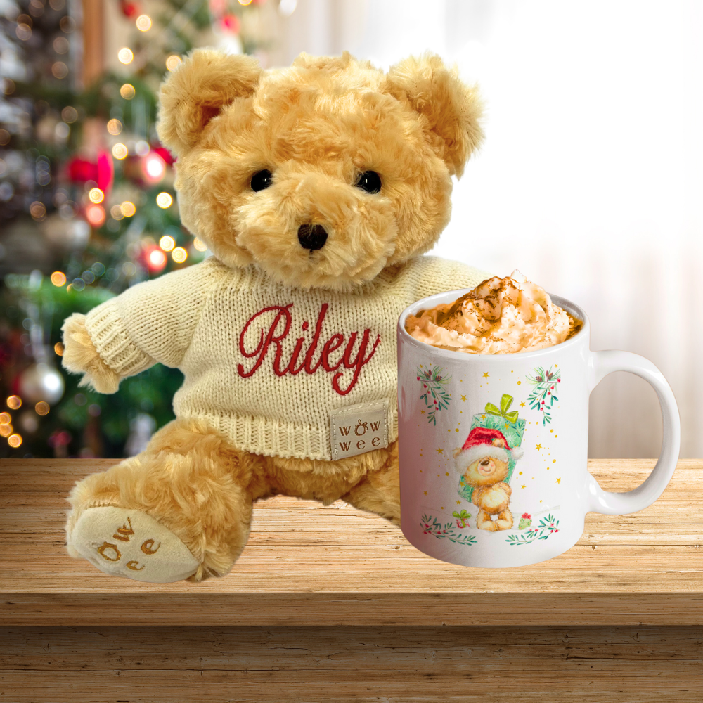 Bailey Bear and Christmas Mug gift set
