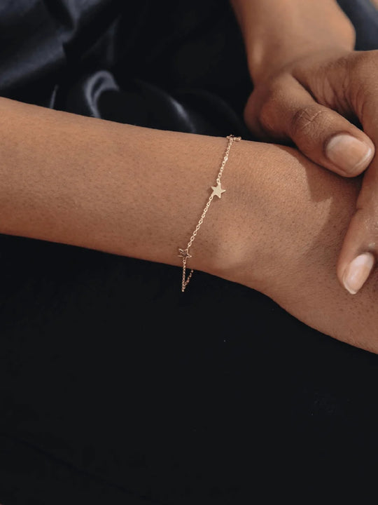 Celestial Bracelet: Trio of Stars - Refined Strength