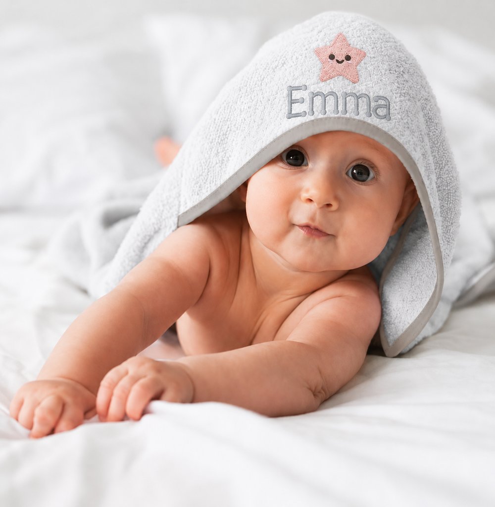 Personalised WowWee Hooded Baby Towel - Ultimate Comfort & Cuddles