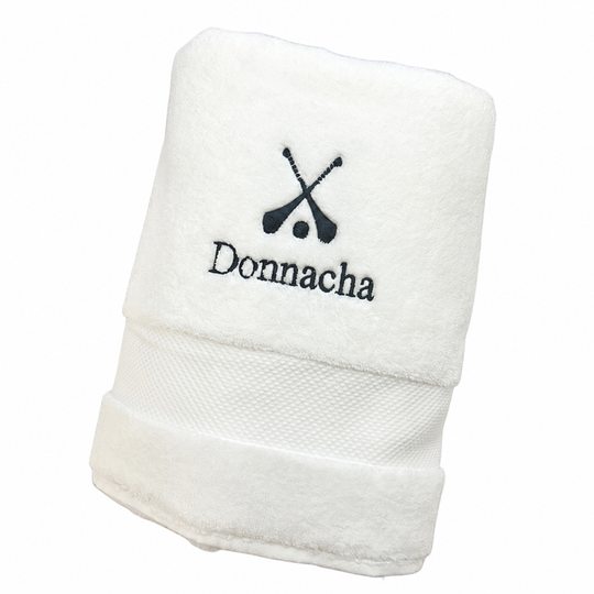 Personalised Luxury Towel for Men - Sports Star