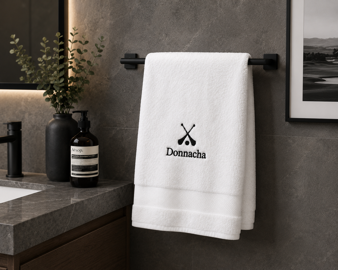 Personalised Luxury Towel for Men - Sports Star