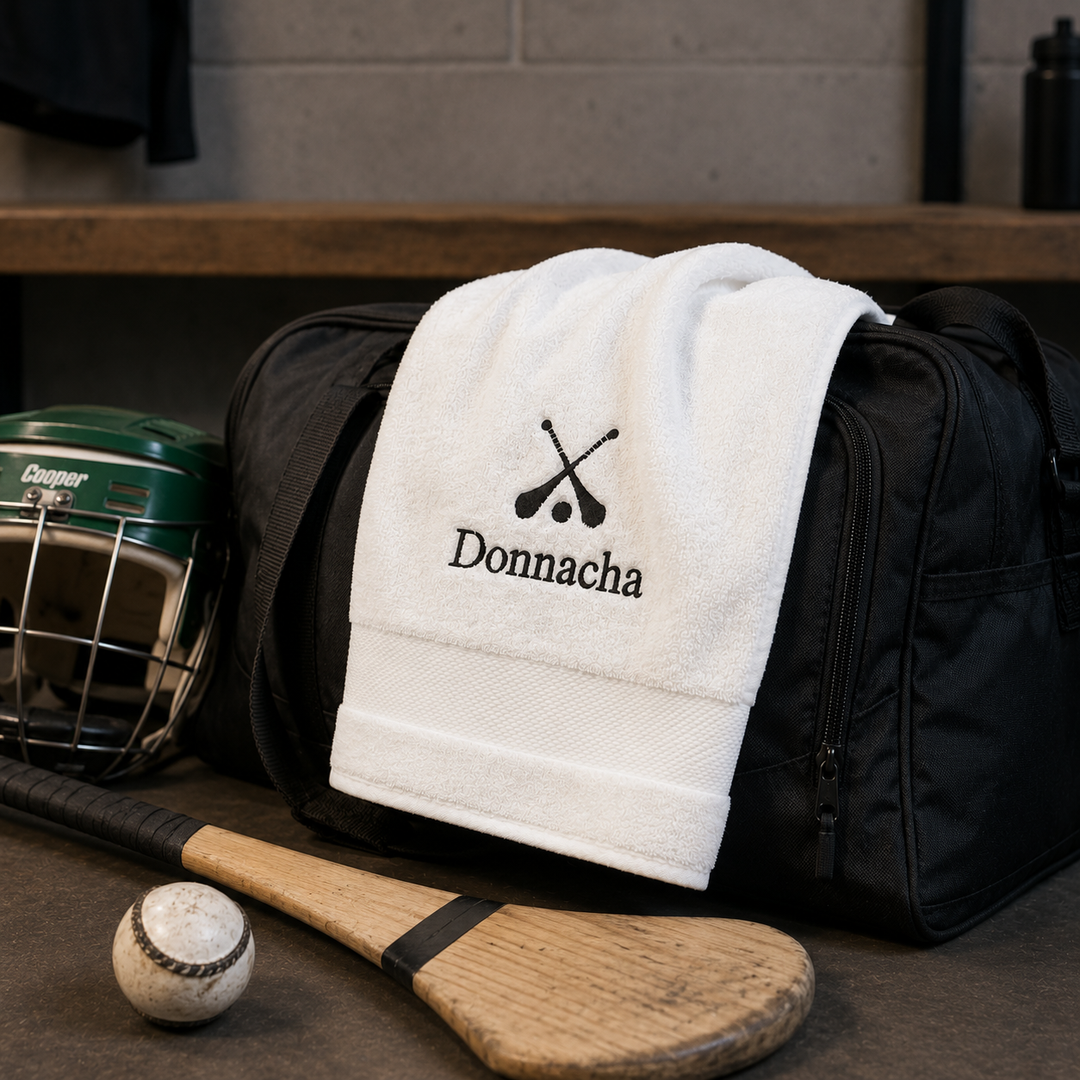 Personalised Luxury Towel for Men - Sports Star
