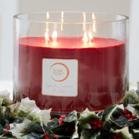 Luxury Christmas Hamper from Ireland – Butlers Chocolates & Torc Candle Gift Set - Not Personalised