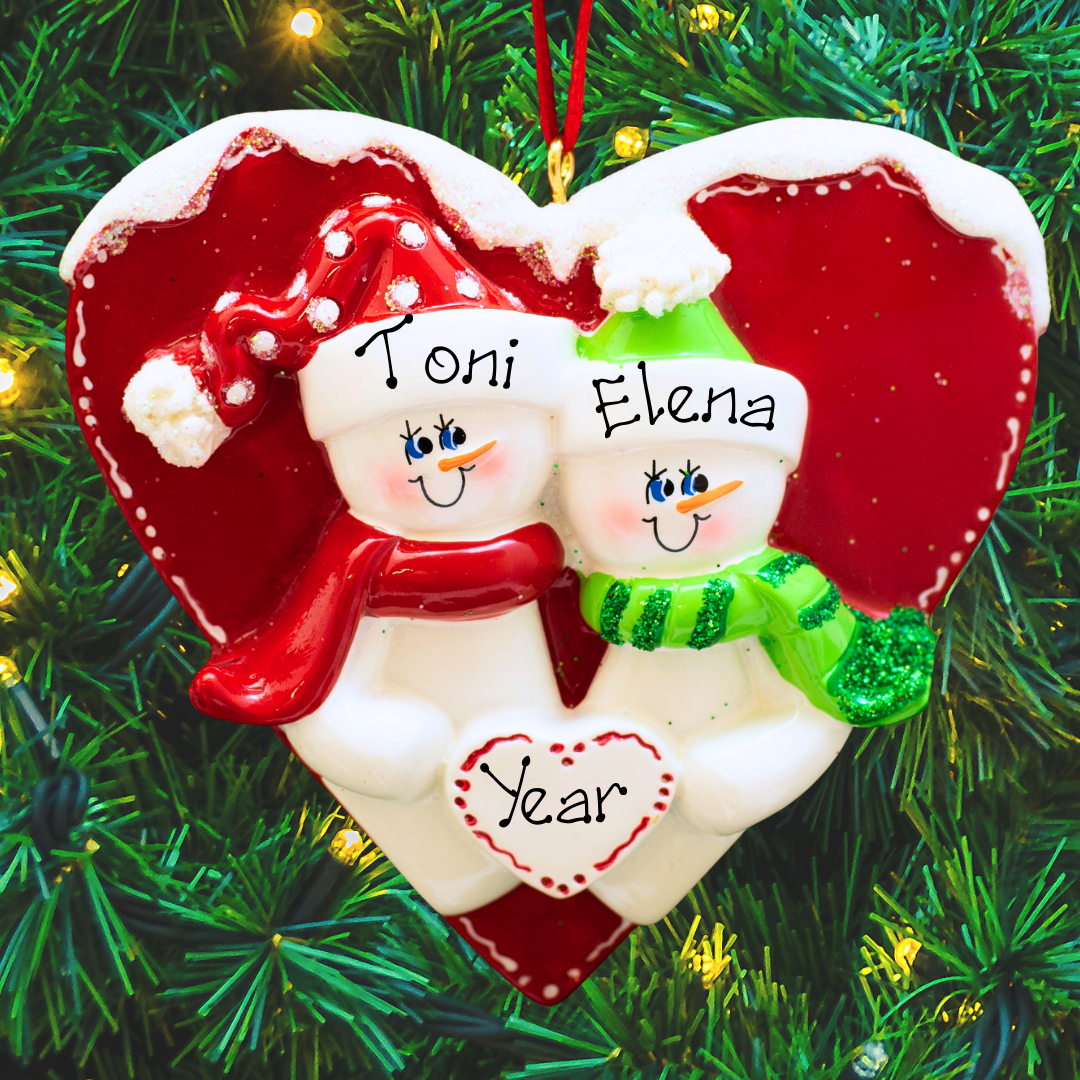 Personalised Christmas Ornament - Snow in Love
