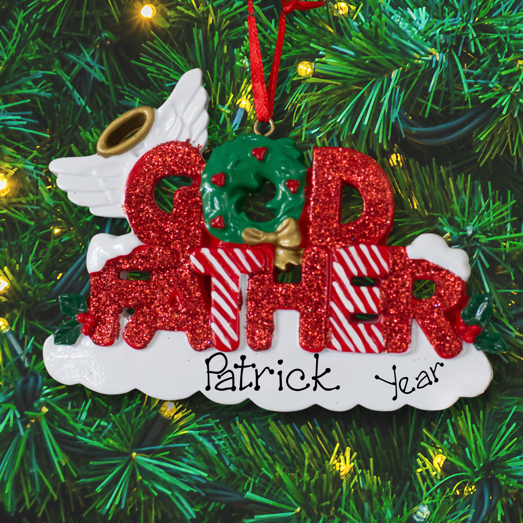 Personalised Christmas Ornament - Godfather