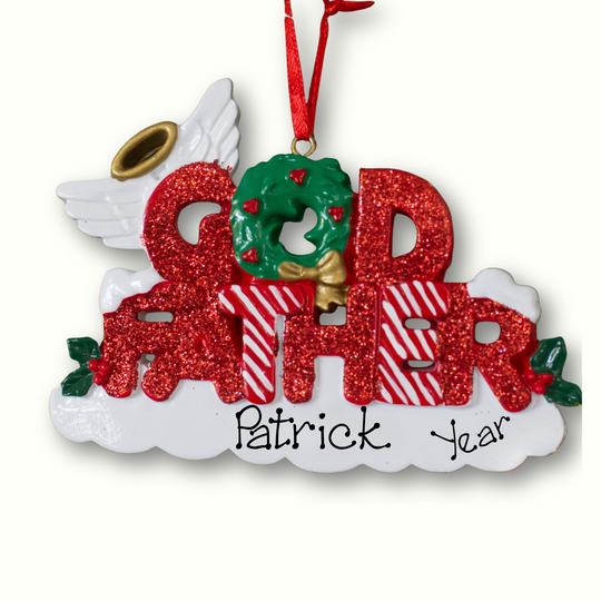 Personalised Christmas Ornament - Godfather