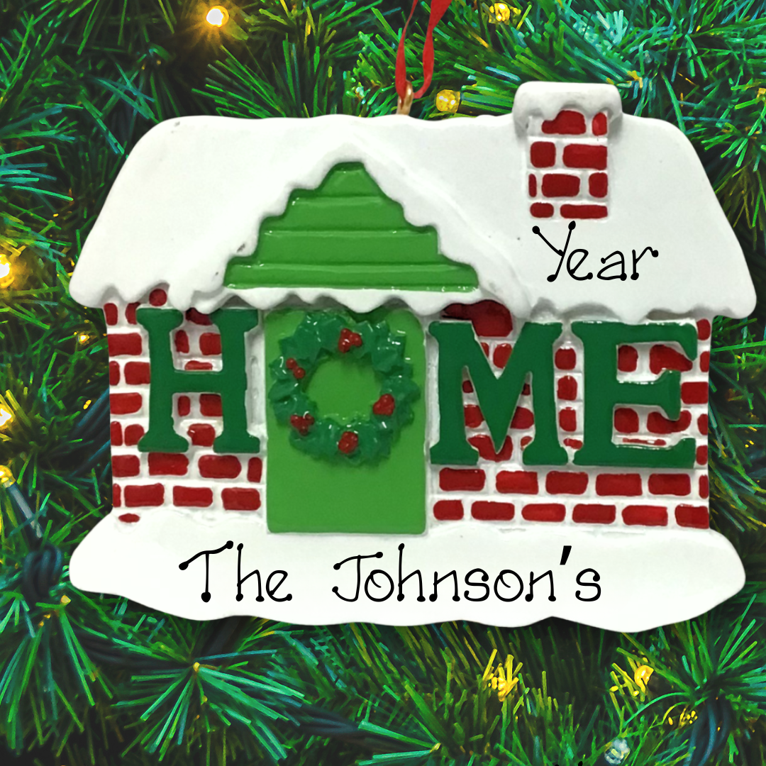 Personalised Christmas Ornament - Home for Christmas