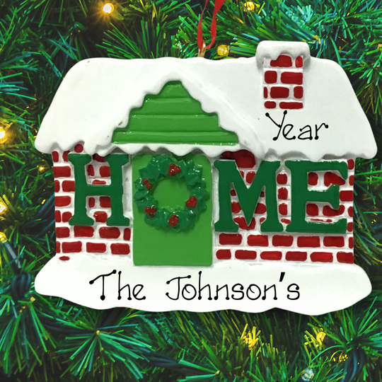 Personalised Christmas Ornament - Home for Christmas
