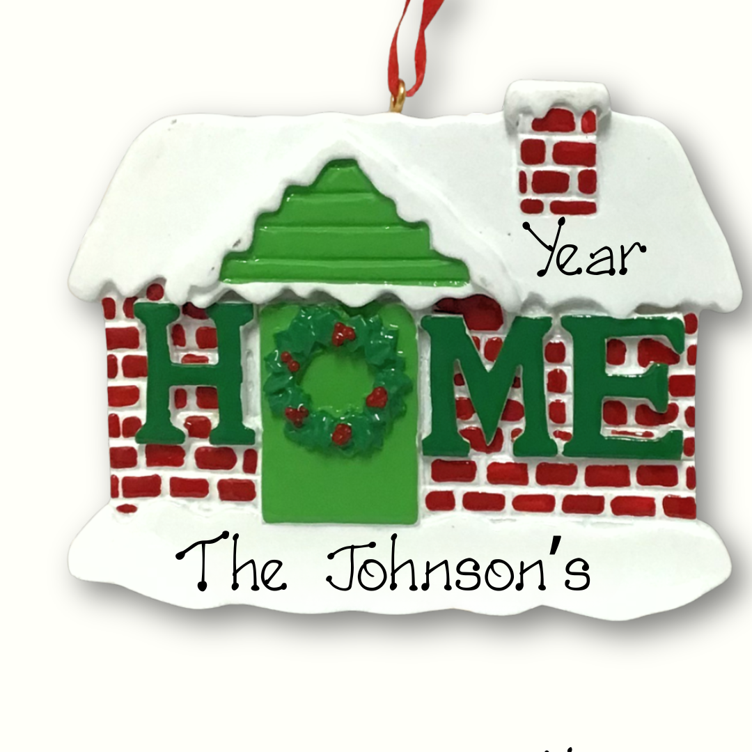 Personalised Christmas Ornament - Home for Christmas