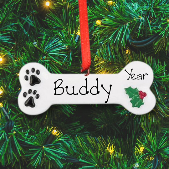 Personalised Christmas Ornament - Dog Bone