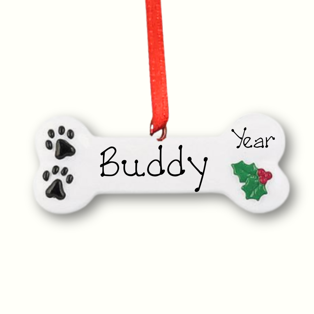 Personalised Christmas Ornament - Dog Bone