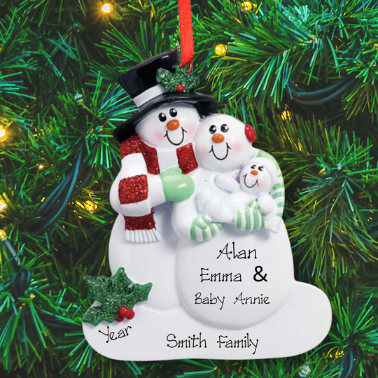 Personalised Christmas Ornament - First Family Christmas