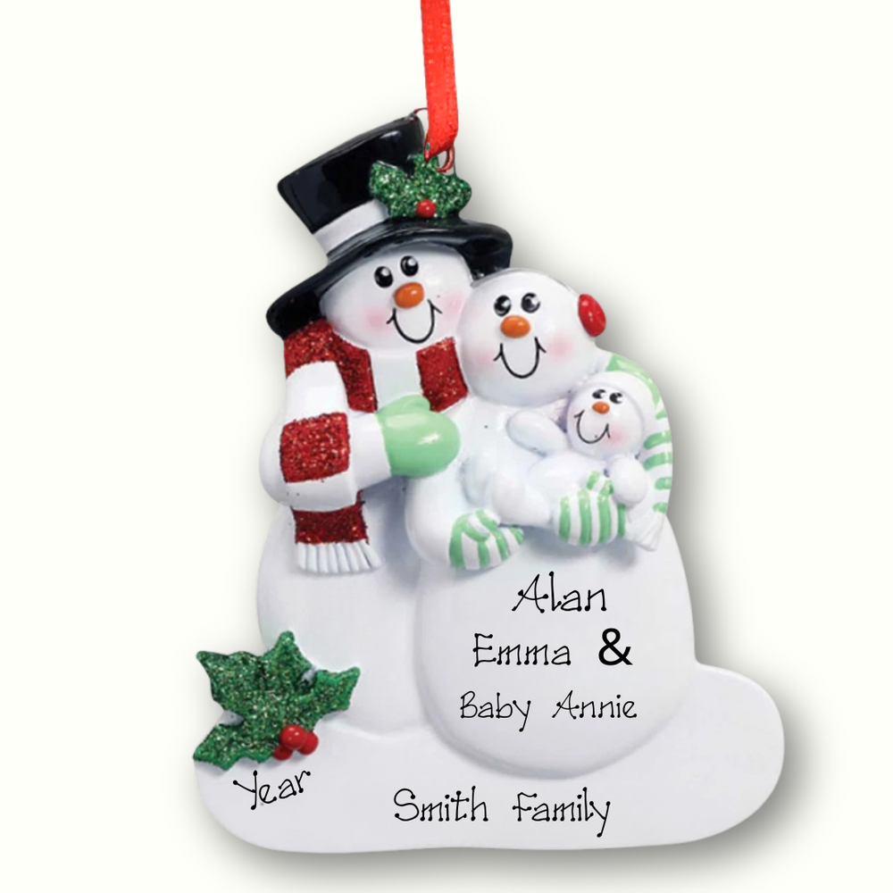 Personalised Christmas Ornament - First Family Christmas