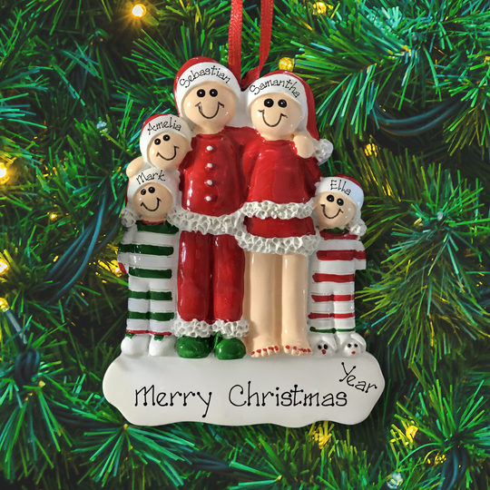 Personalised Christmas Decorations - Festive Family 5