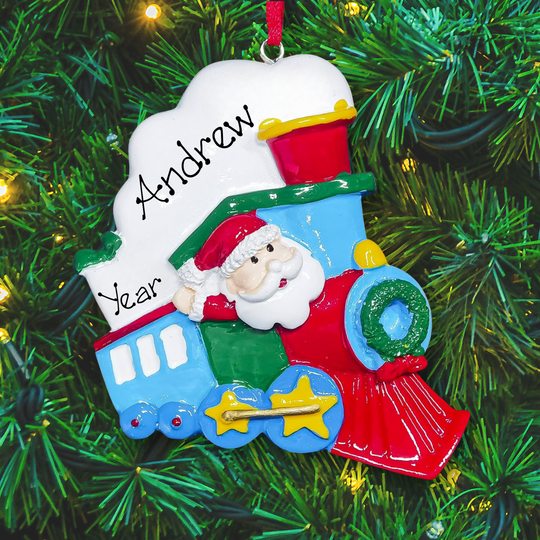 Personalised Christmas Ornament - Santa Train