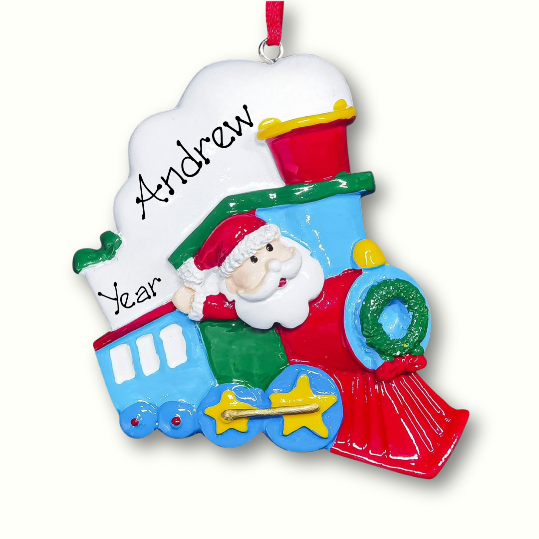 Personalised Christmas Ornament - Santa Train