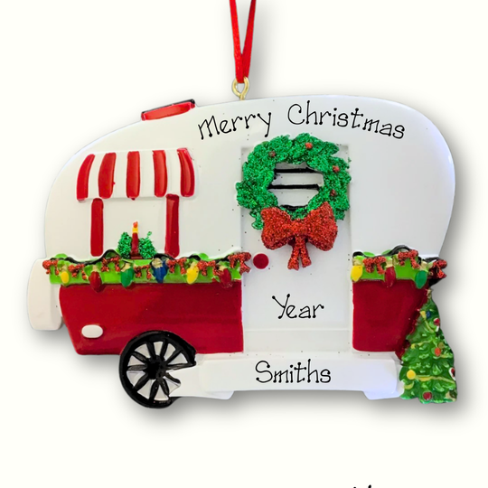 Personalised Christmas Ornaments - Christmas Camper