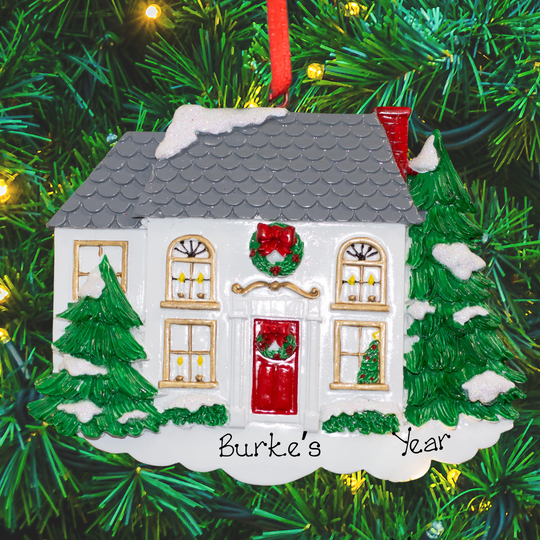 Personalised Christmas Ornament - Grey House