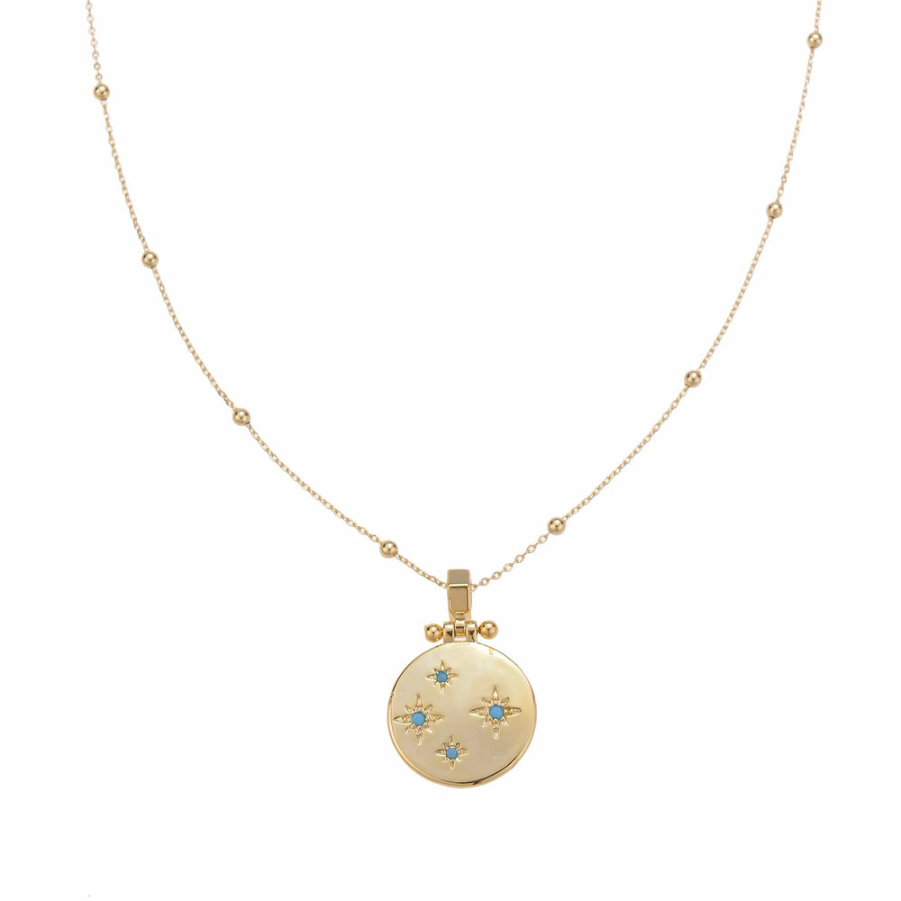 DECEMBER Blue Topaz  Birthstone Necklace in WowWee Gift box
