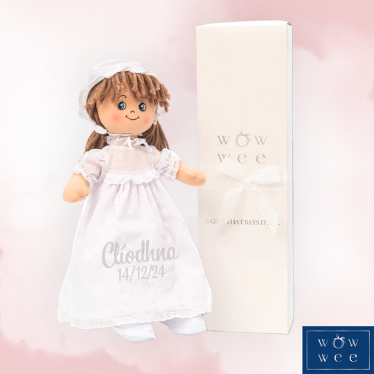 Personalised Christening Rag Doll - Award Winning BEST SELLER ⭐️⭐️⭐️⭐️⭐️