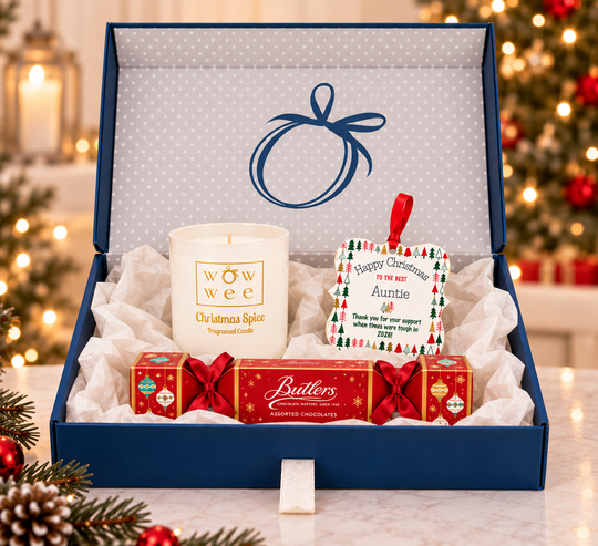 Christmas Hamper For the Best - Personalised Ornament, Festive Candle & Butler's Chocolates