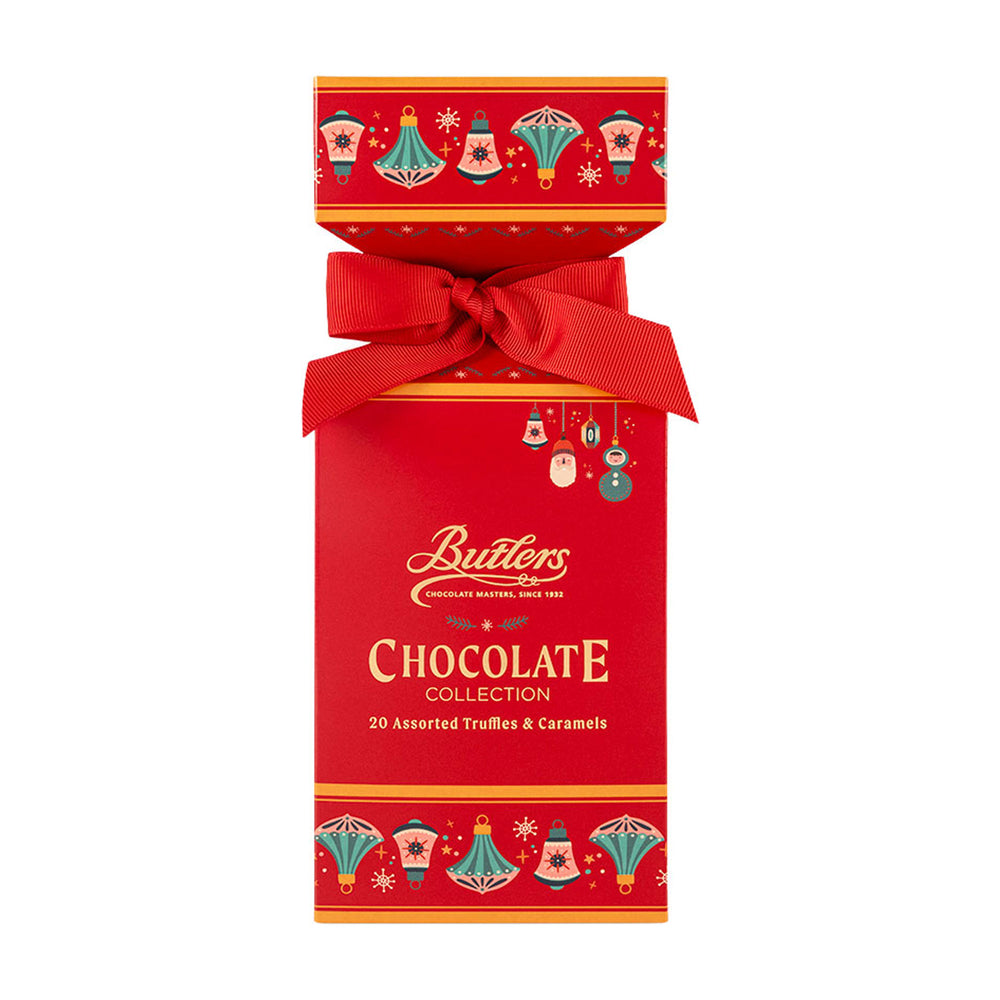 Butlers Large Christmas Cracker filled with Luxury Chocolates 200g