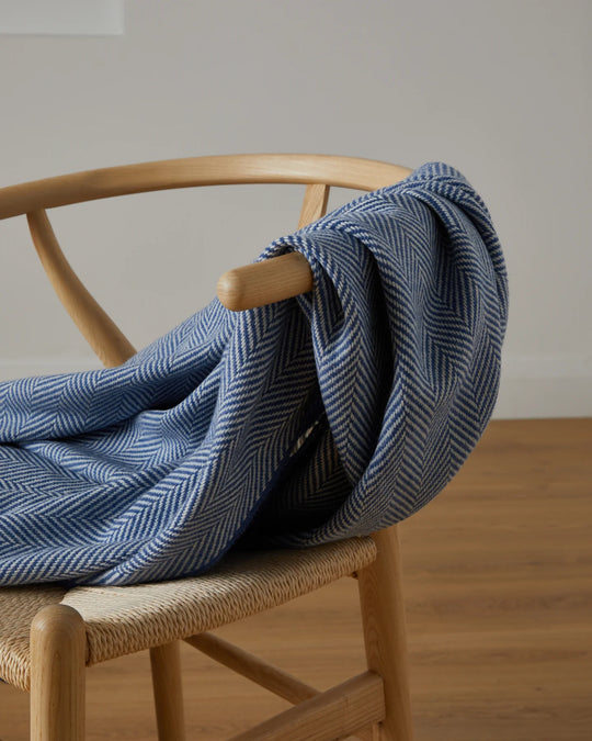 Personalised Boxed IRISH Gift Set - Foxford Inishmore Throw, Leather Journal, Fountain Pen and Signature Chocolates