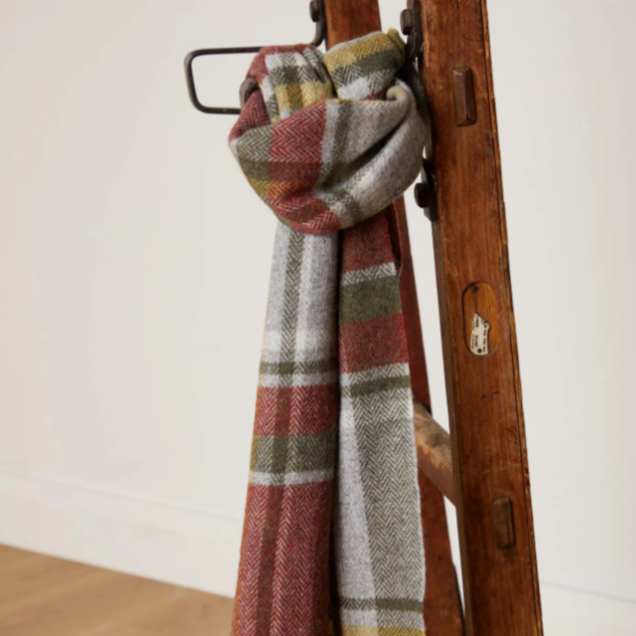 Foxford Scarf Personalised in Rust