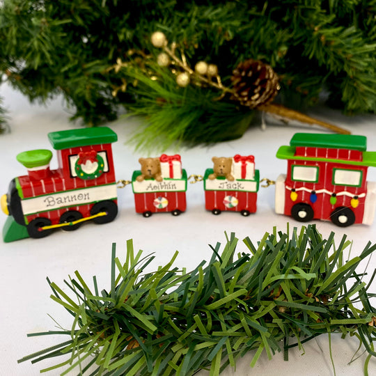 Personalised Linking Train 2 Carriages in 'Our Christmas Express' Gift Box